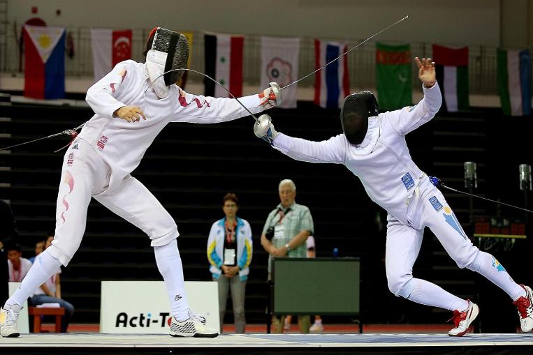 Kazakh Epee Fencers Win Gold at Asian Fencing Championships