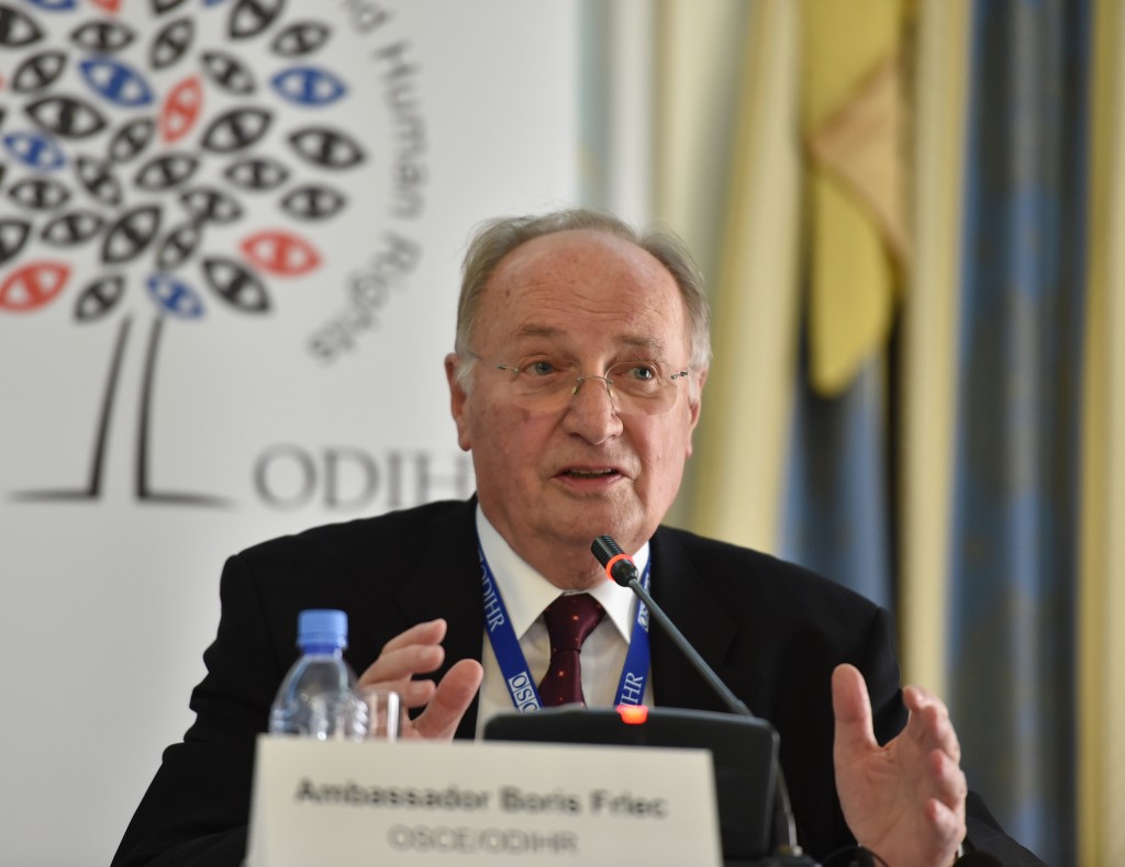 Head of the OSCE/ODIHR long-term election observation mission Ambassador Boris Frlec