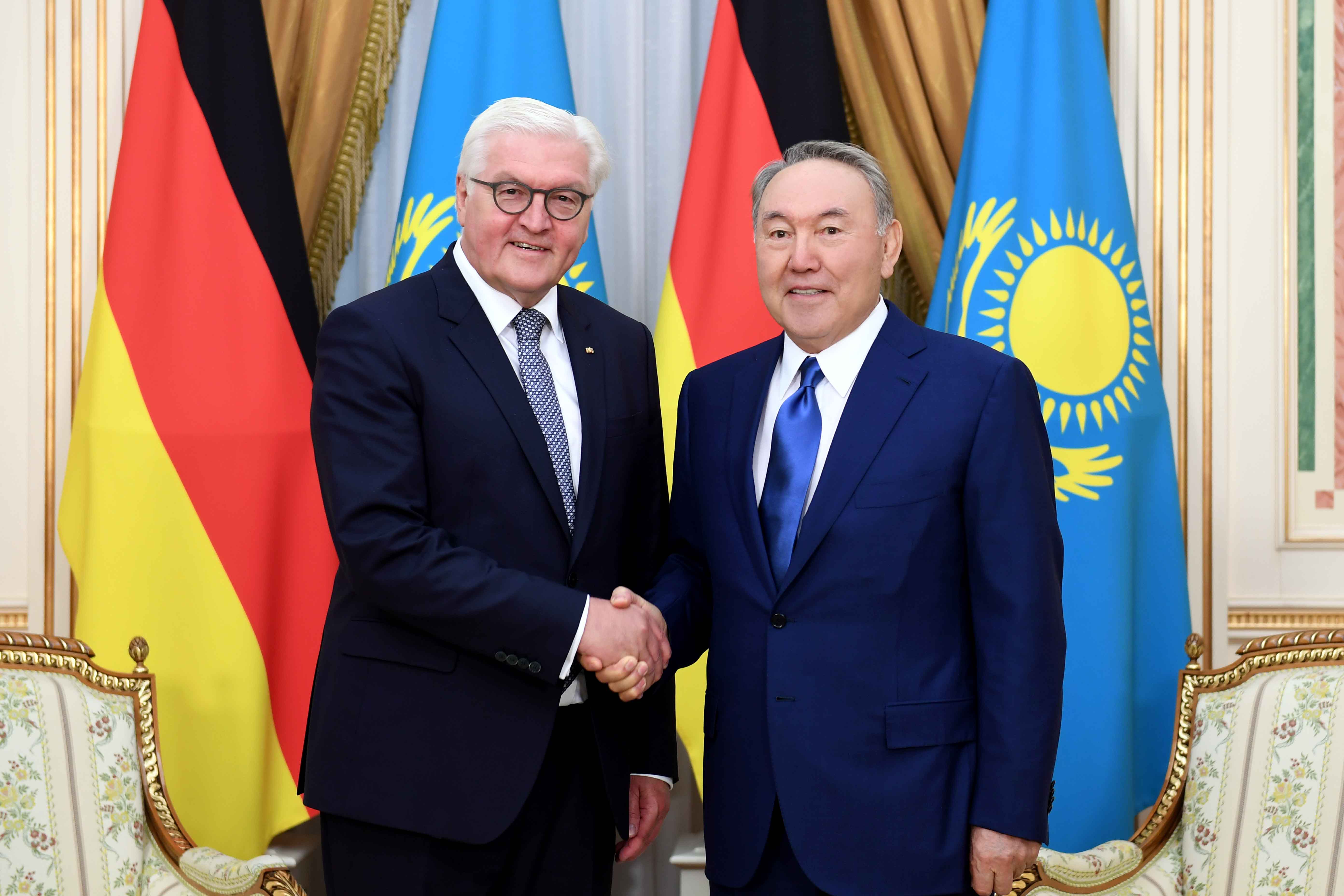 German President makes first visit to Astana, meets with Kazakh President
