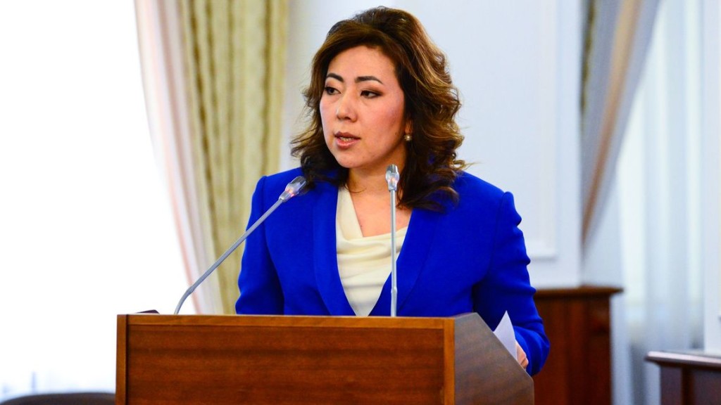 Labour and Social Protection Minister Madina Abylkassymova.