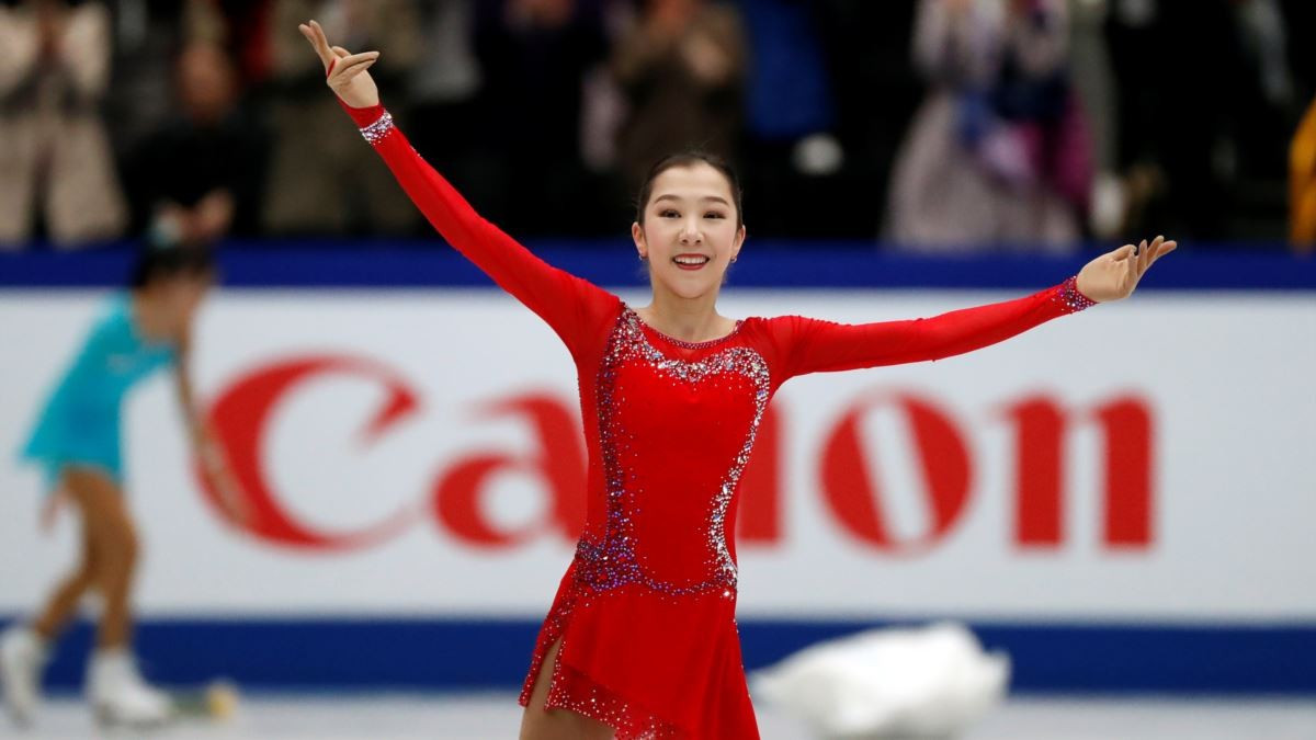 Kazakh Figure Skater Elizabet Tursynbaeva Takes Part in Worlds Largest Online Olympic Event