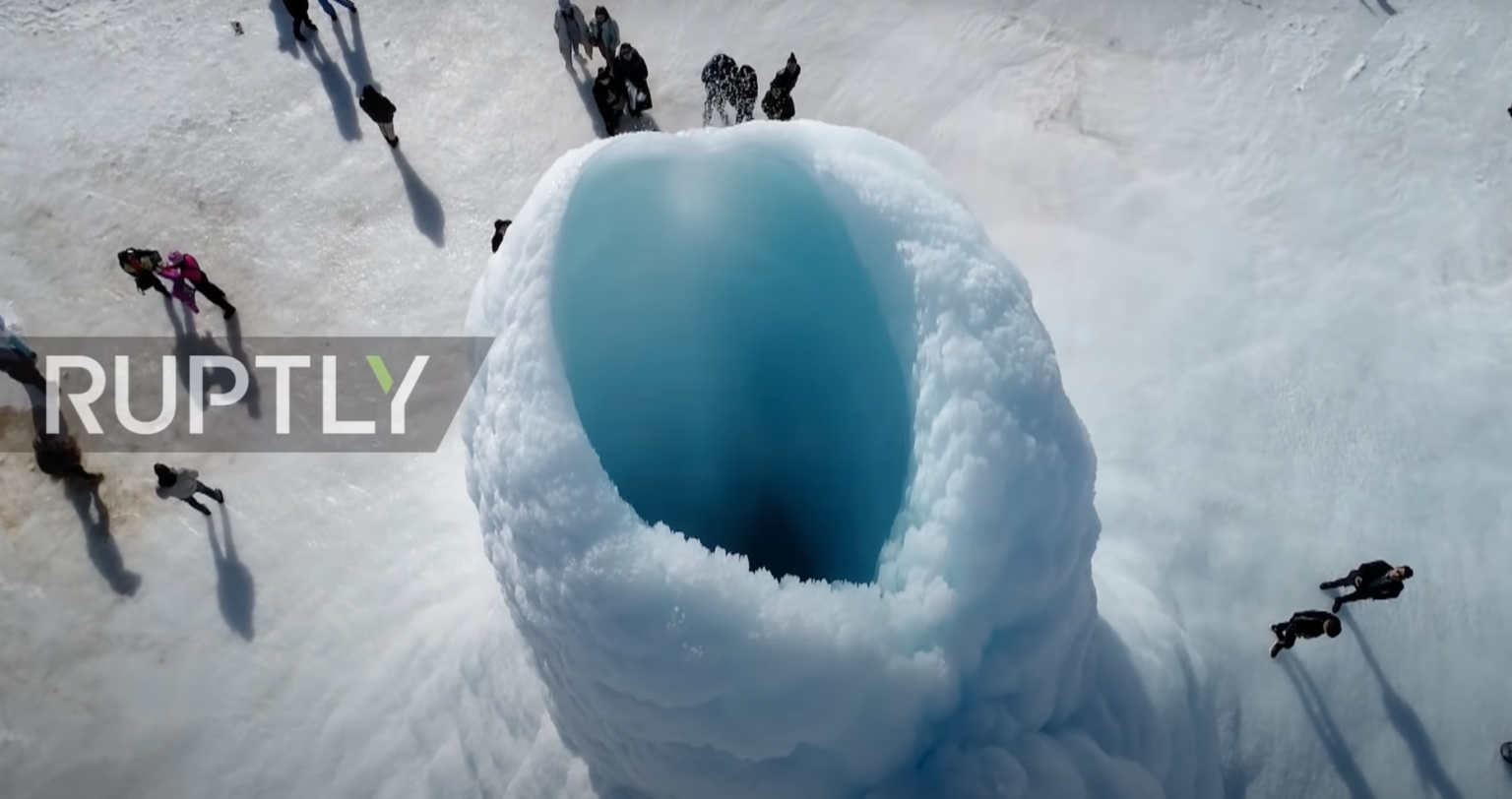 45-Foot Ice Volcano Goes Viral in Kazakhstan, Attracts Tourists (Video ...