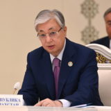 Tokayev noted that Kazakhstan is open for mutually beneficial cooperation in the development of transport communications within the region. Photo credit: Akorda Press.