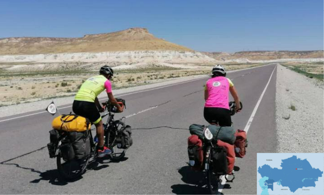 Photo of Des cyclistes français parcourent le Kazakhstan pour favoriser l’inclusion du handicap