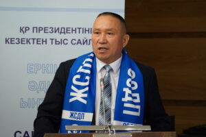 Nurlan Auyesbayev, NSDP presidential candidate. Photo credit: NSDP press service.