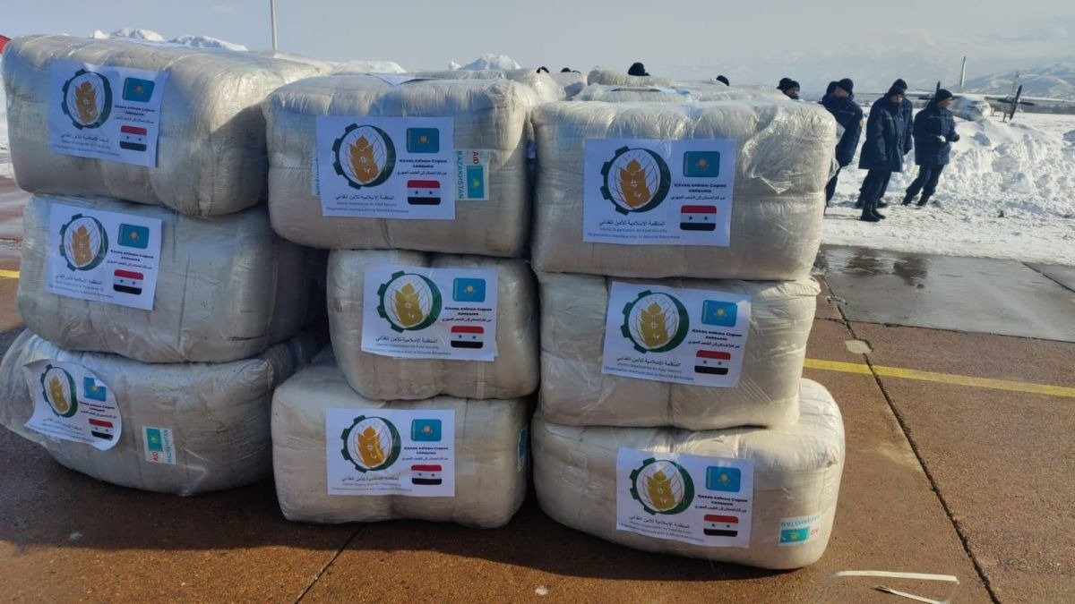 Kazakhstan Delivers Urgent Humanitarian Aid to Earthquake-Struck Syria ...