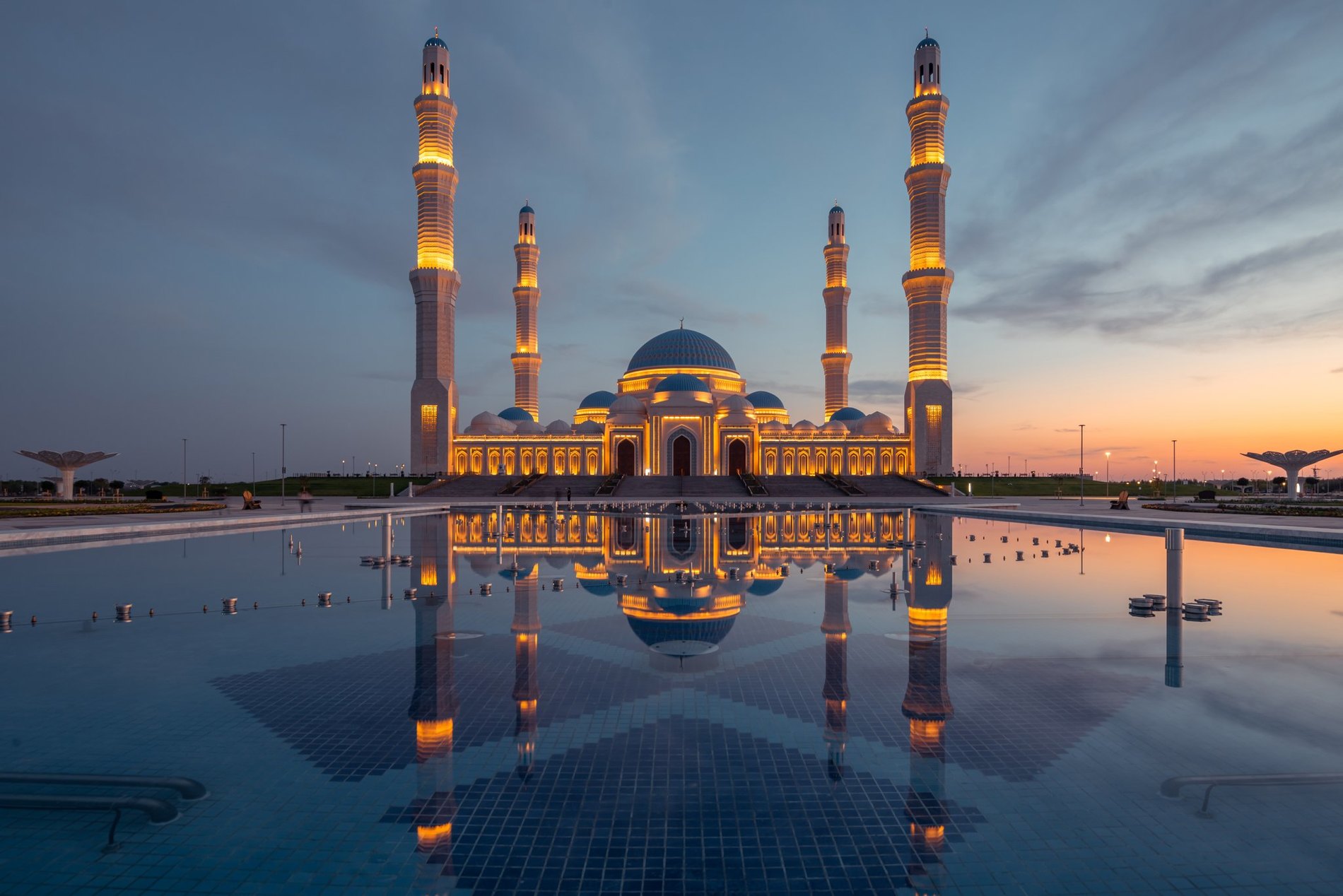 Большая мечеть Астаны. Фото: Айдос Укибай/Twitter.