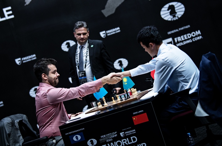 World Chess Championship 2023 Highlights: After five hours, Ding