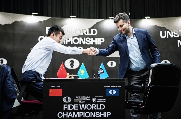 China's Ding Liren competes at Grand Chess Tour 2023 in Romania-Xinhua