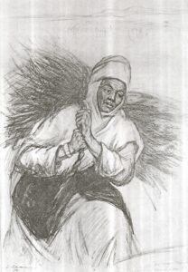 Рисунок кюя «О, милая моя матушка» Сахи Романова.