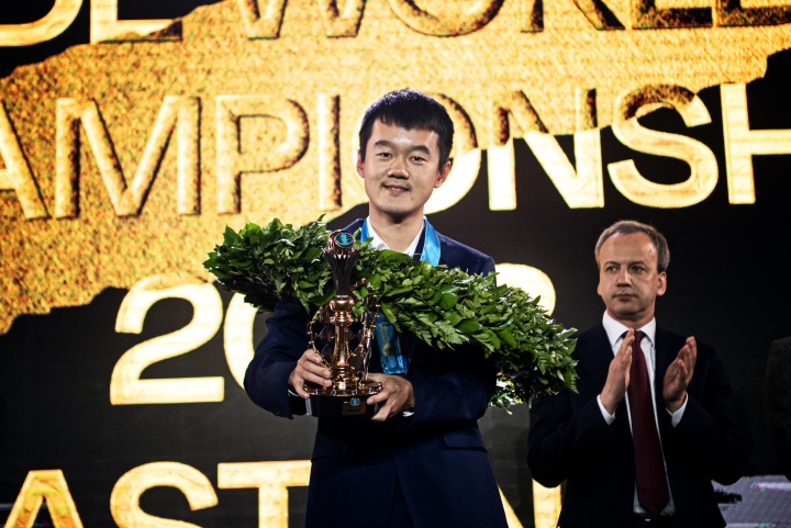 Astana, Kazakhstan. 30th Apr, 2023. China's Ding Liren (L) and Russia's Ian  Nepomniachtchi compete during their tiebreaker of FIDE World Chess  Championship in Astana, Kazakhstan, April 30, 2023. Credit: Kalizhan  Ospanov/Xinhua/Alamy Live